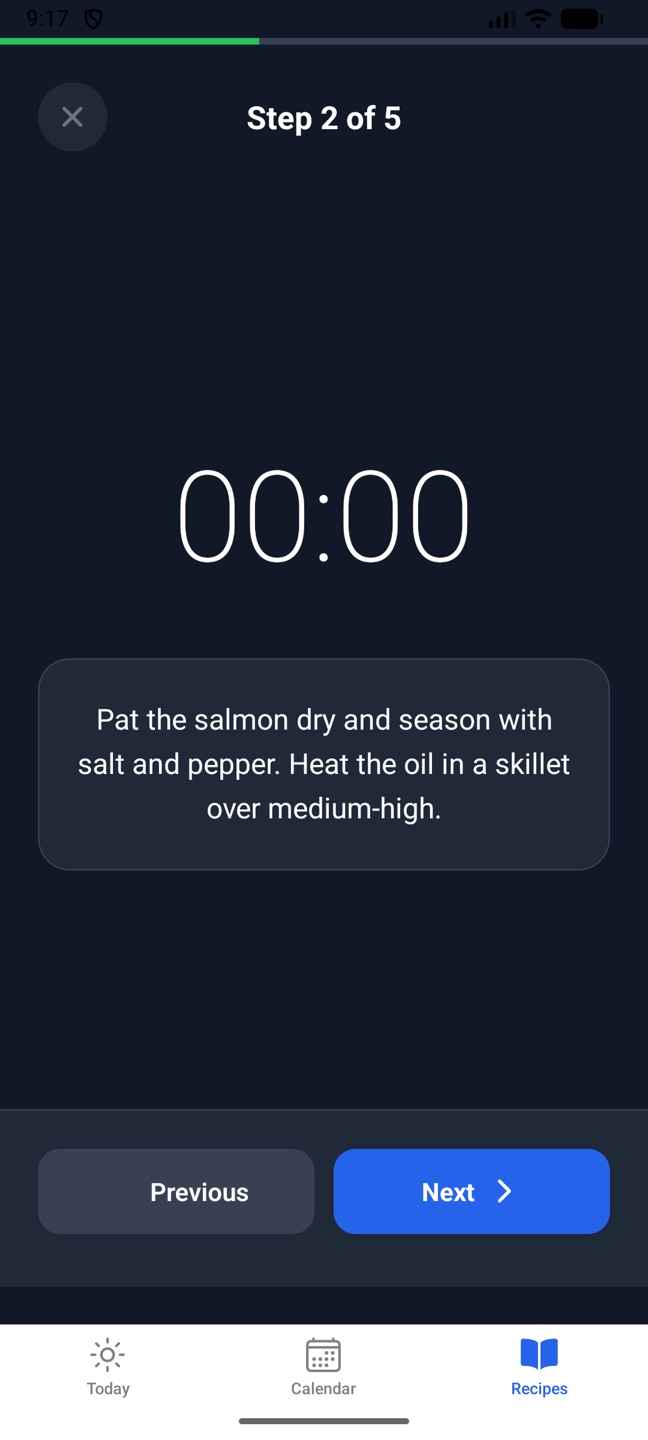 Cook Mode on the phone, next step